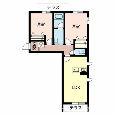 イン フローラ 大島の物件間取画像